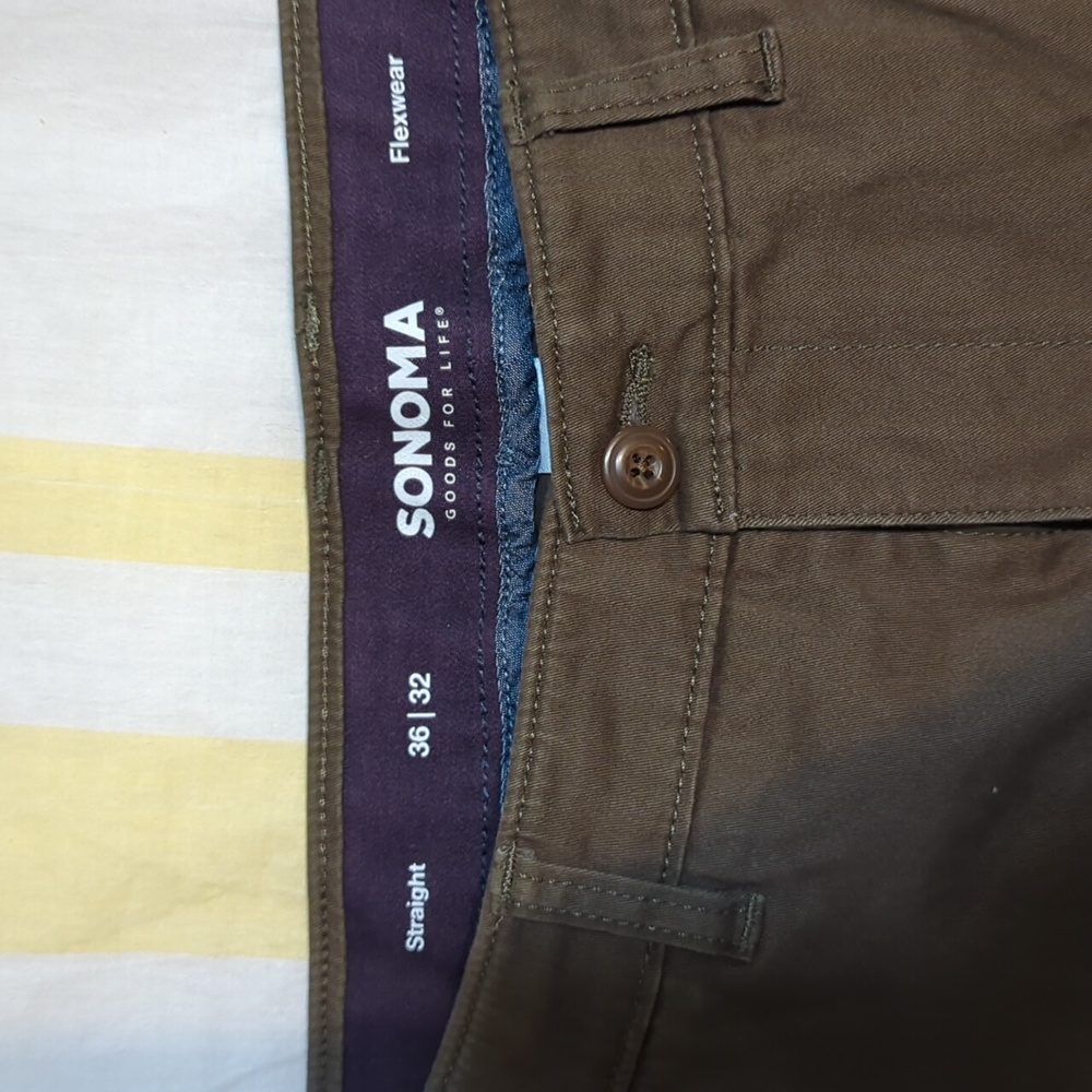Sonoma Flexwear Straight cargo Pants, 36x32 - Picture 2 of 5